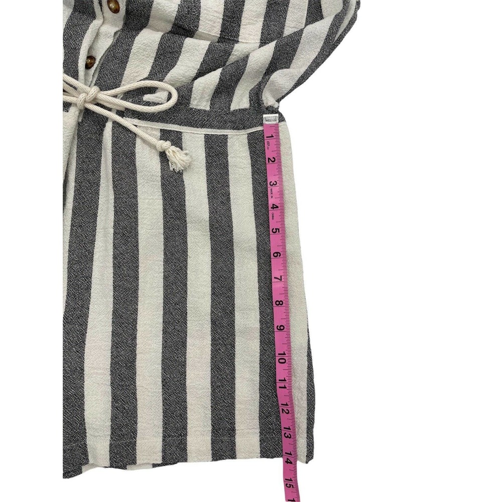 NSF In Black Stripe Romper Size Medium - Picture 12 of 12